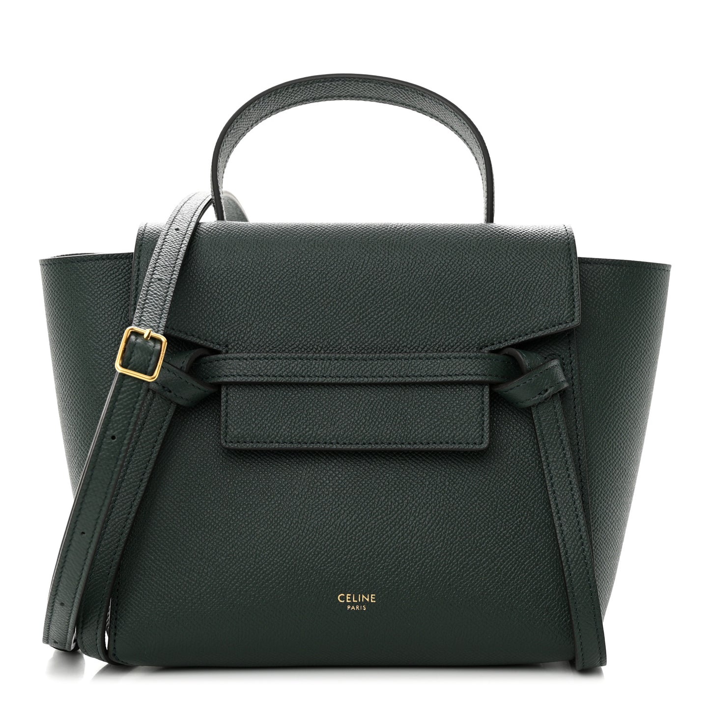 Grained Calfskin Nano Belt Bag Amazone
