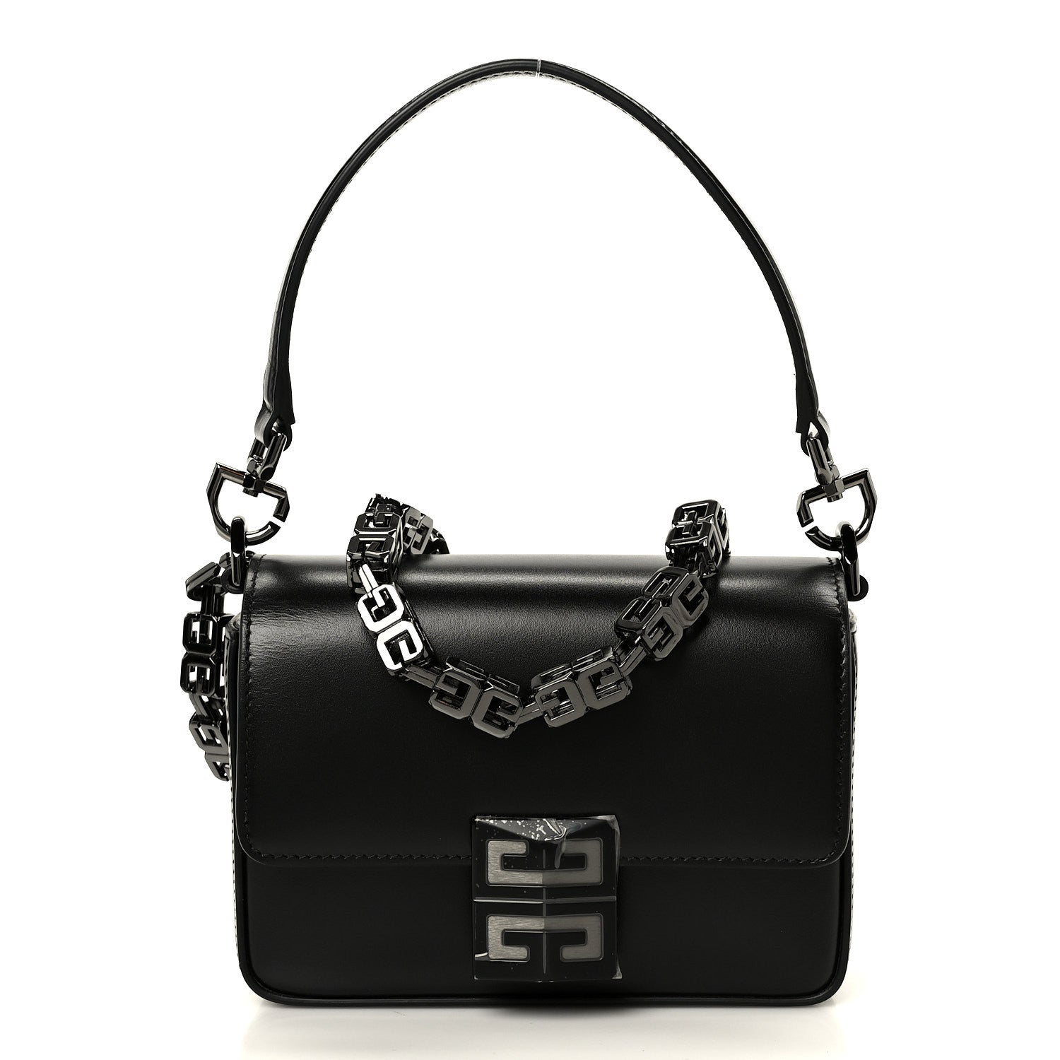 Givenchy Box Calfskin Small 4G Cube Chain Shoulder Bag So Black 1 of 10