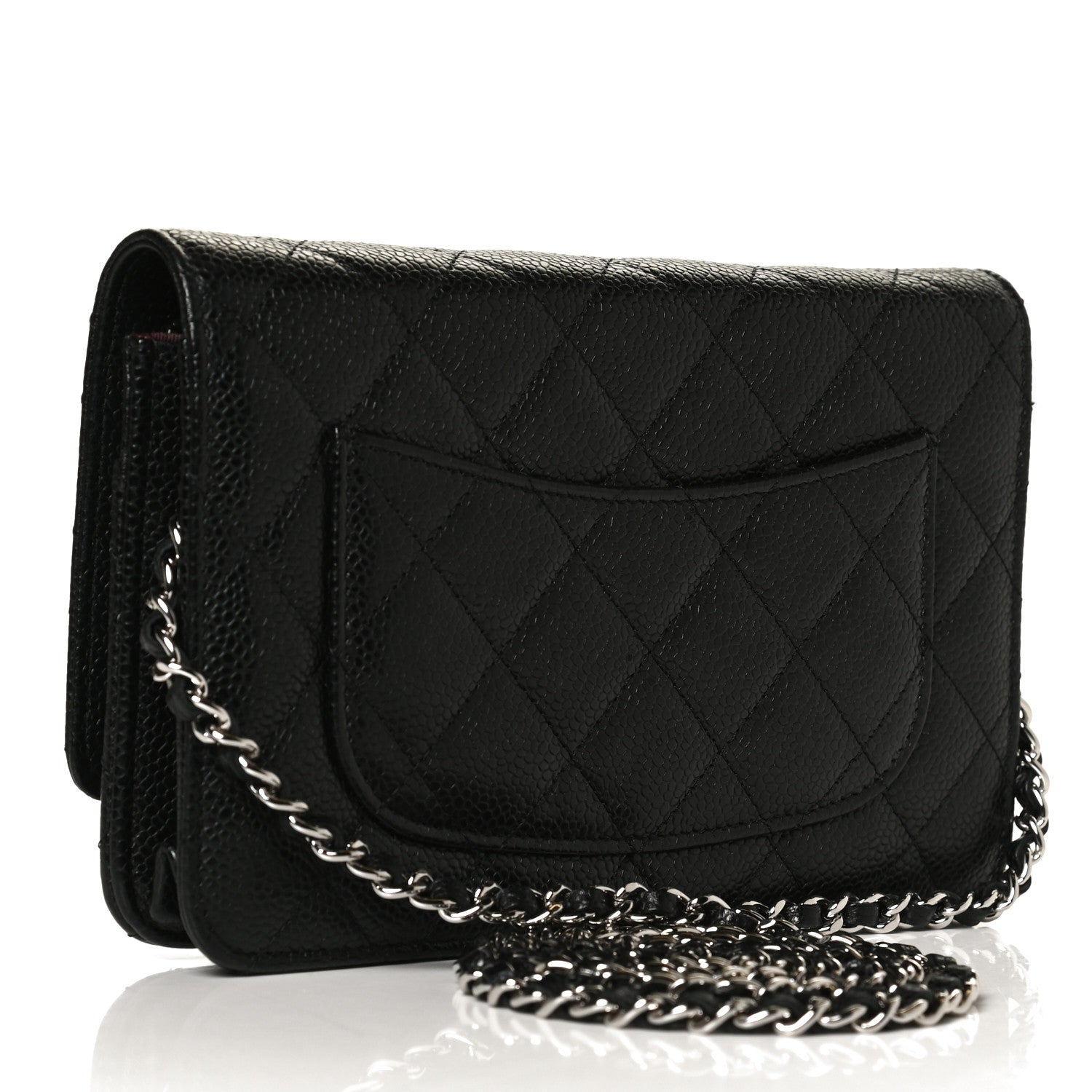 Chanel Caviar Quilted Wallet On Chain WOC Black 3 of 15