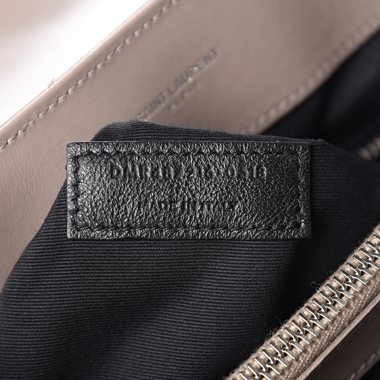Saint Laurent Calfskin Y Quilted Monogram Medium Loulou Chain Satchel Light Natural 6 of 9