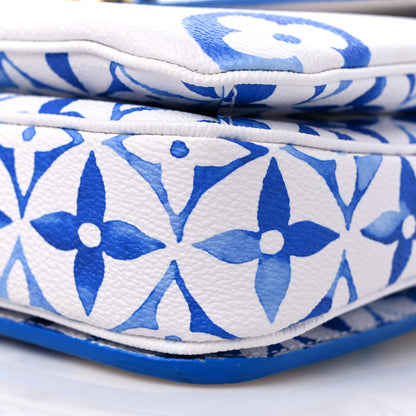 Louis Vuitton Monogram Giant By The Pool Pochette Metis MM Blue 8 of 10