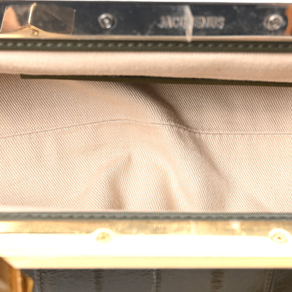 Jacquemus Eelskin La Pochette Salon Clutch Dark Khaki 5 of 10