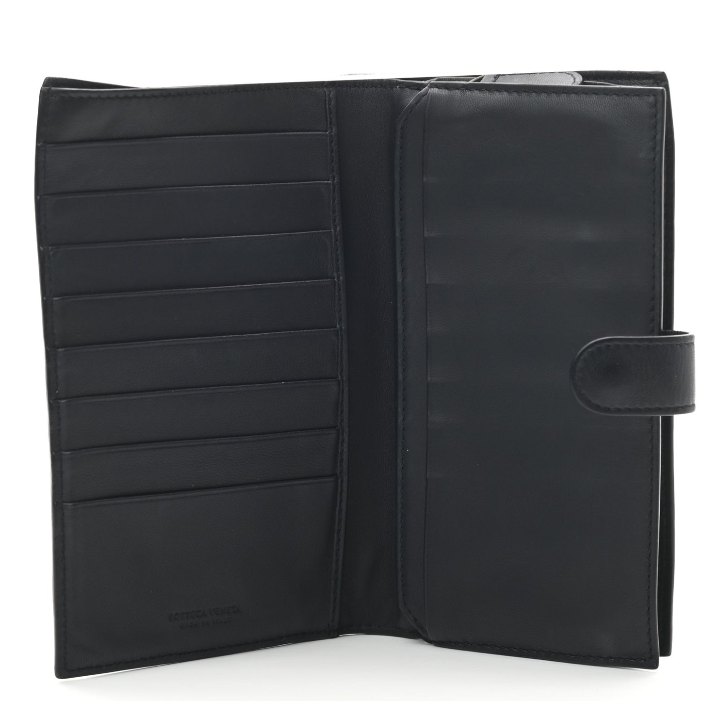 Nappa Intrecciato Continental Wallet Black