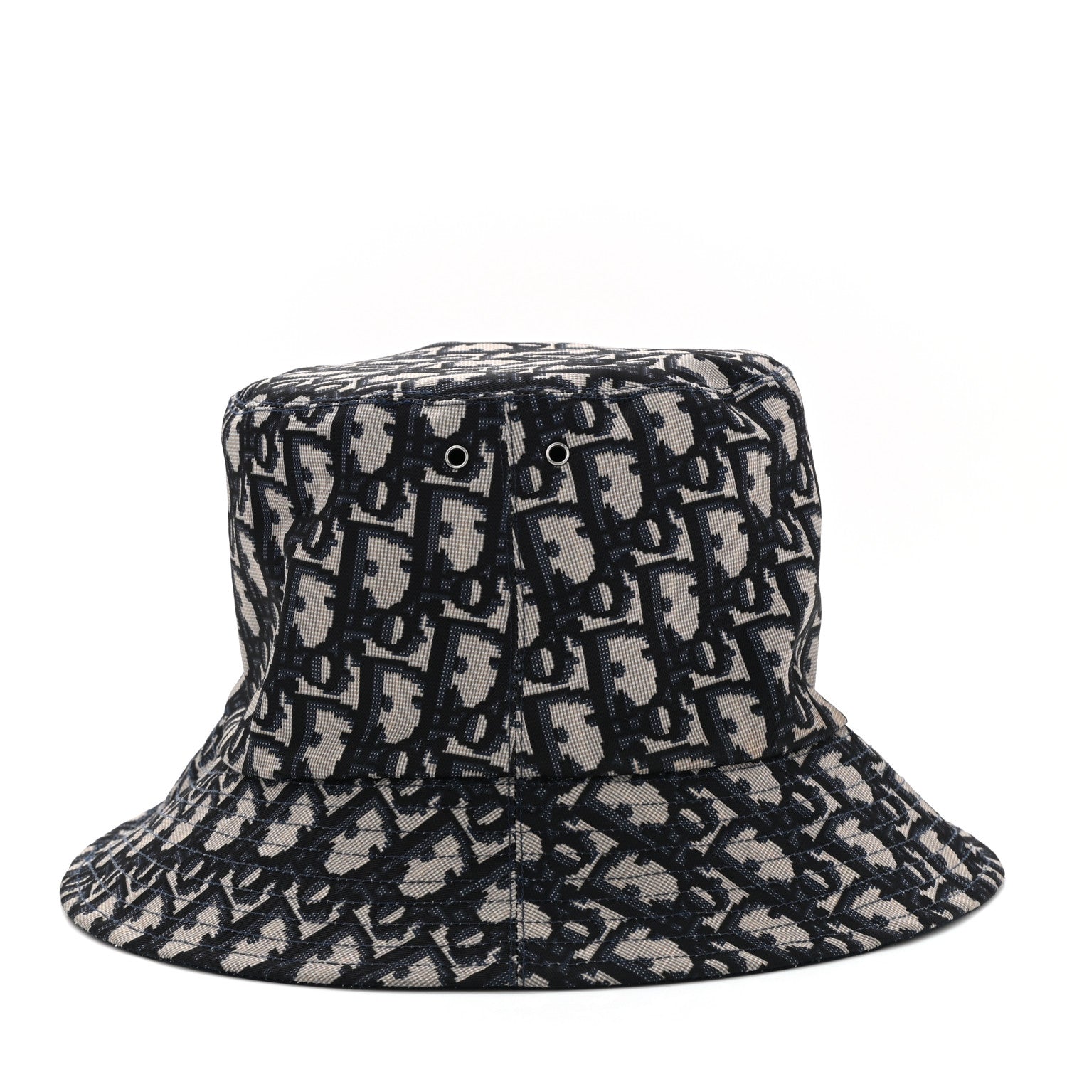 Christian Dior Oblique Reversible Teddy-D Brim Bucket Hat 57 Blue 10 of 13