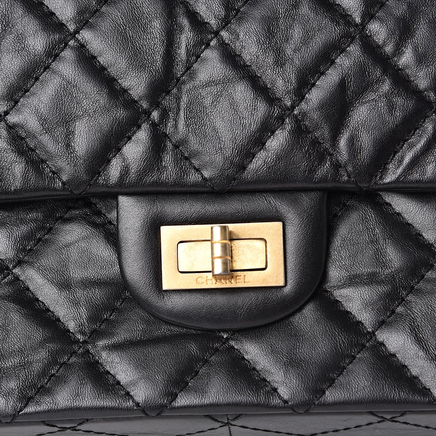 Chanel Aged Calfskin Quilted 2.55 Reissue 226 Flap Black 9 of 13