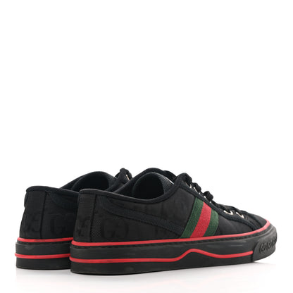 Gucci Econyl Nylon Web Monogram Off The Grid Womens 1977 Tennis Sneakers 37 Black 4 of 9