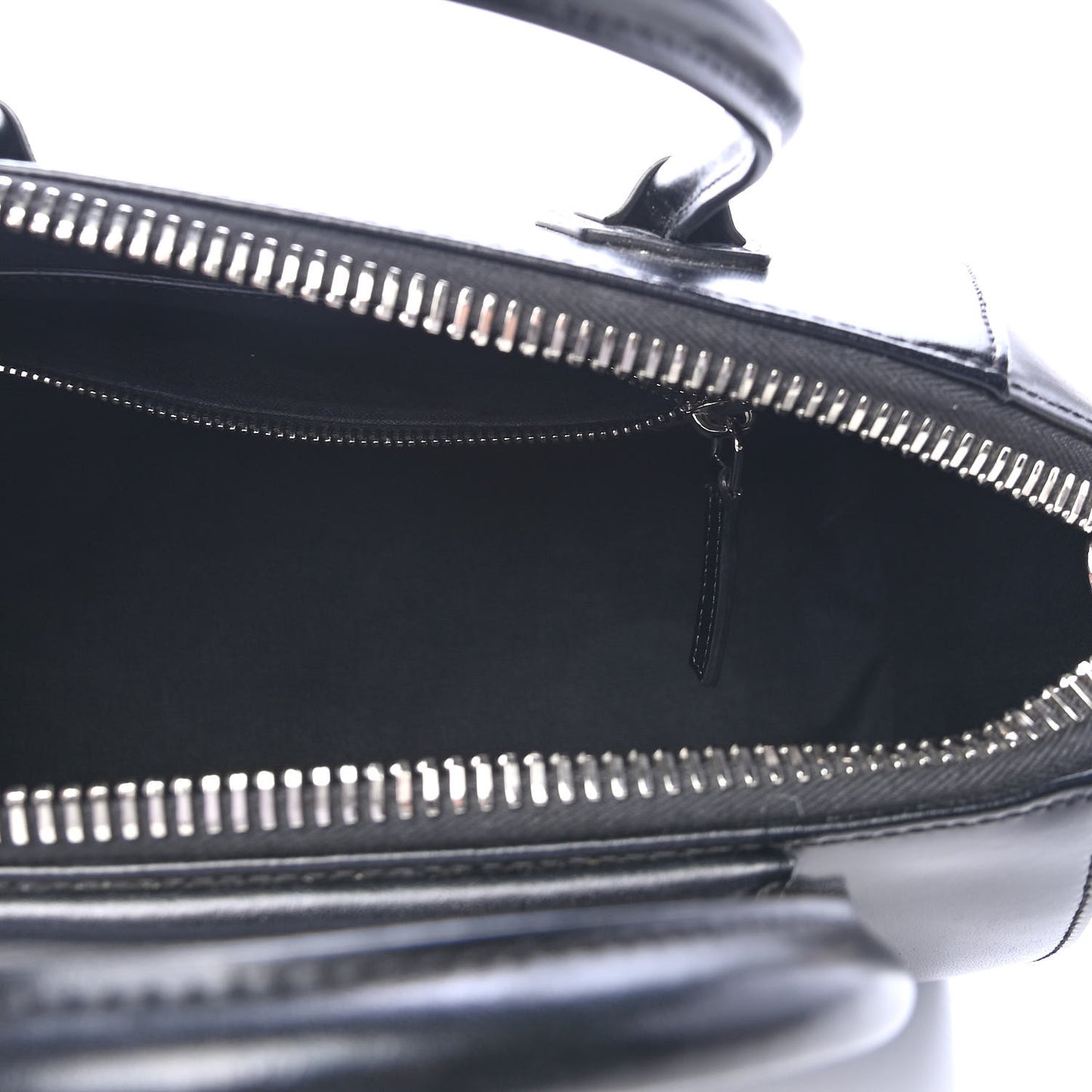 Shiny Lord Calfskin Small Antigona Black