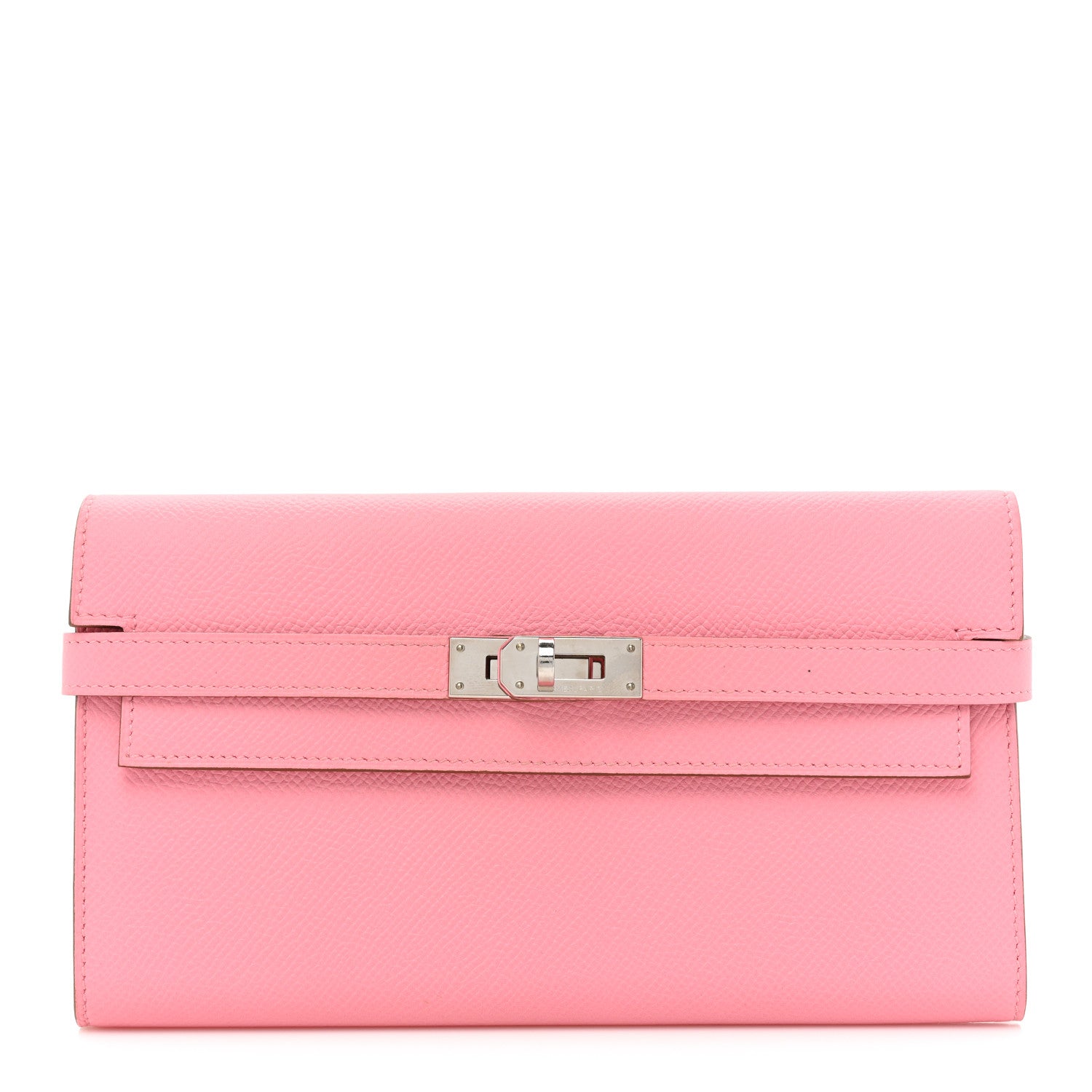 Hermes Epsom Kelly Longue Wallet Rose Confetti 1 of 15