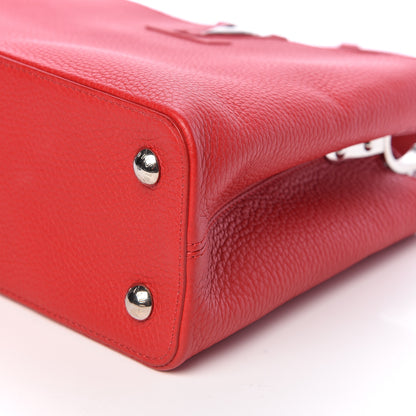 Louis Vuitton Taurillon Capucines PM Rubis 8 of 9