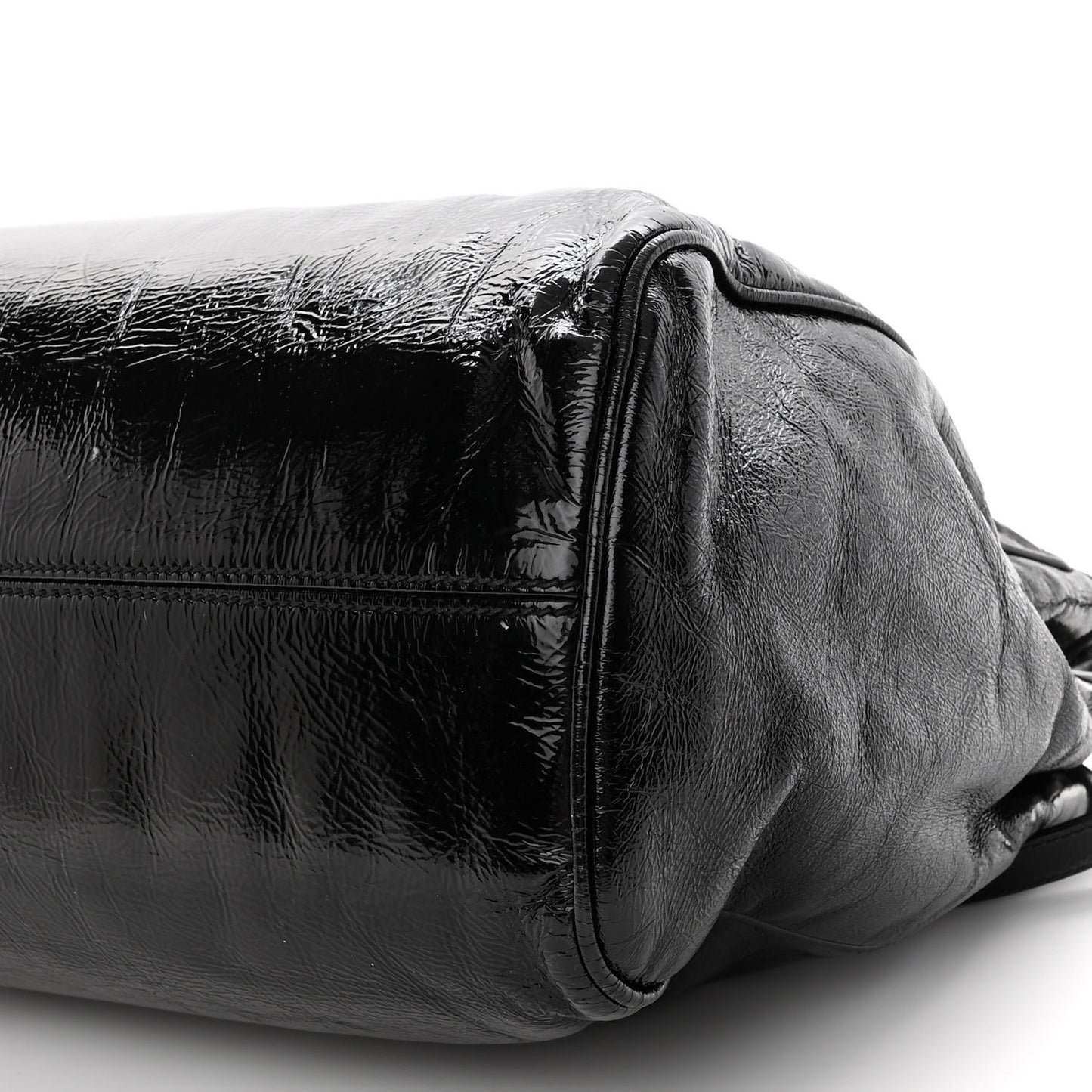 Patent Miss Sicily Tote Black