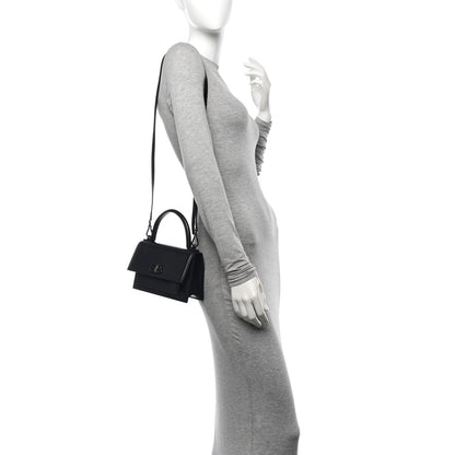 Balenciaga Box Calfskin Monochrome XS Sharp Top Handle Bag Black 2 of 13