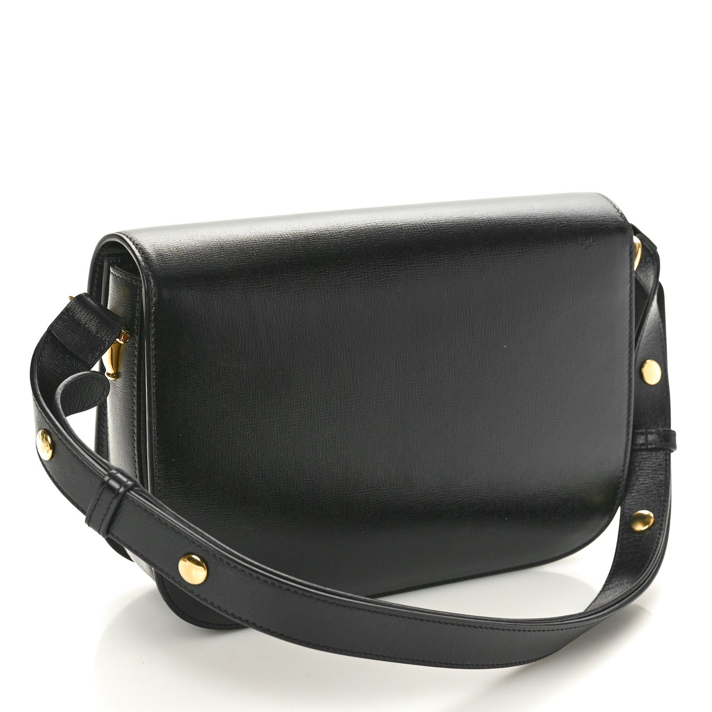 Azalea Calfskin Horsebit 1955 Shoulder Bag Black