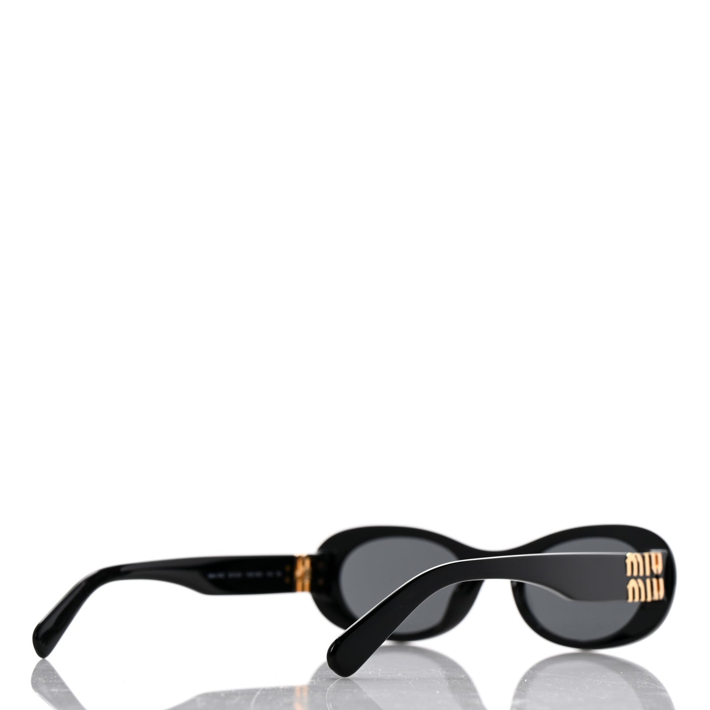 Acetate Oval Sunglasses SMU 06Z Black