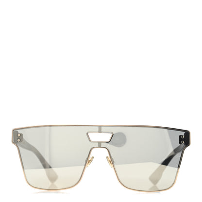 Christian Dior Diorizon1 Mirrored Sunglasses Gold Black 2 of 4