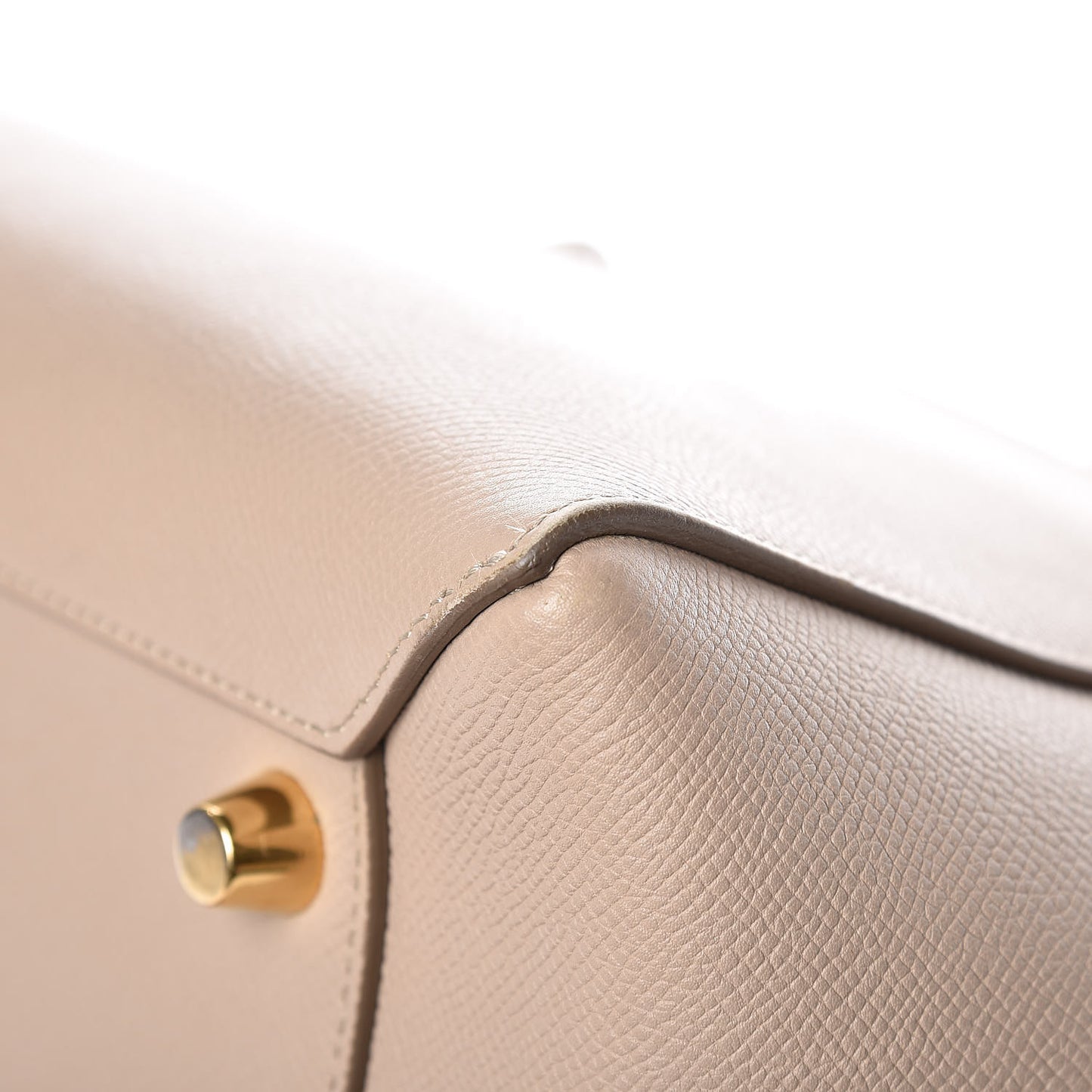 Grained Calfskin Mini Belt Bag Light Taupe