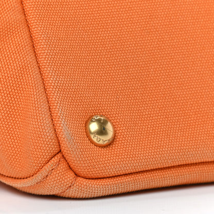 Prada Canapa Crystal Studded Tote Papaya 8 of 8