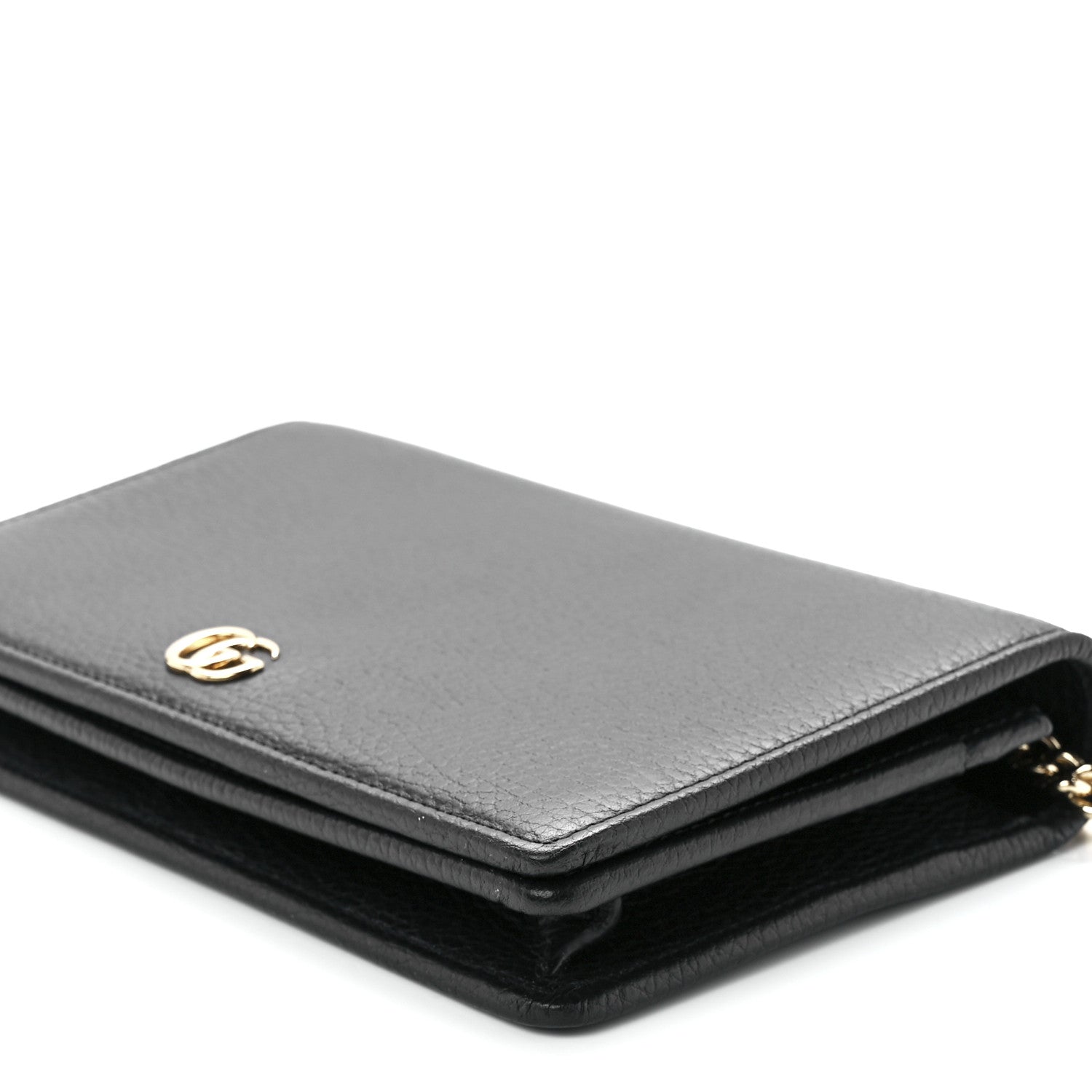 Gucci Calfskin Mini GG Marmont Chain Wallet Black 11 of 11