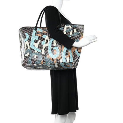 Goyard Goyardine Saint Louis Lettres Camouflage GM Black Blue 2 of 11