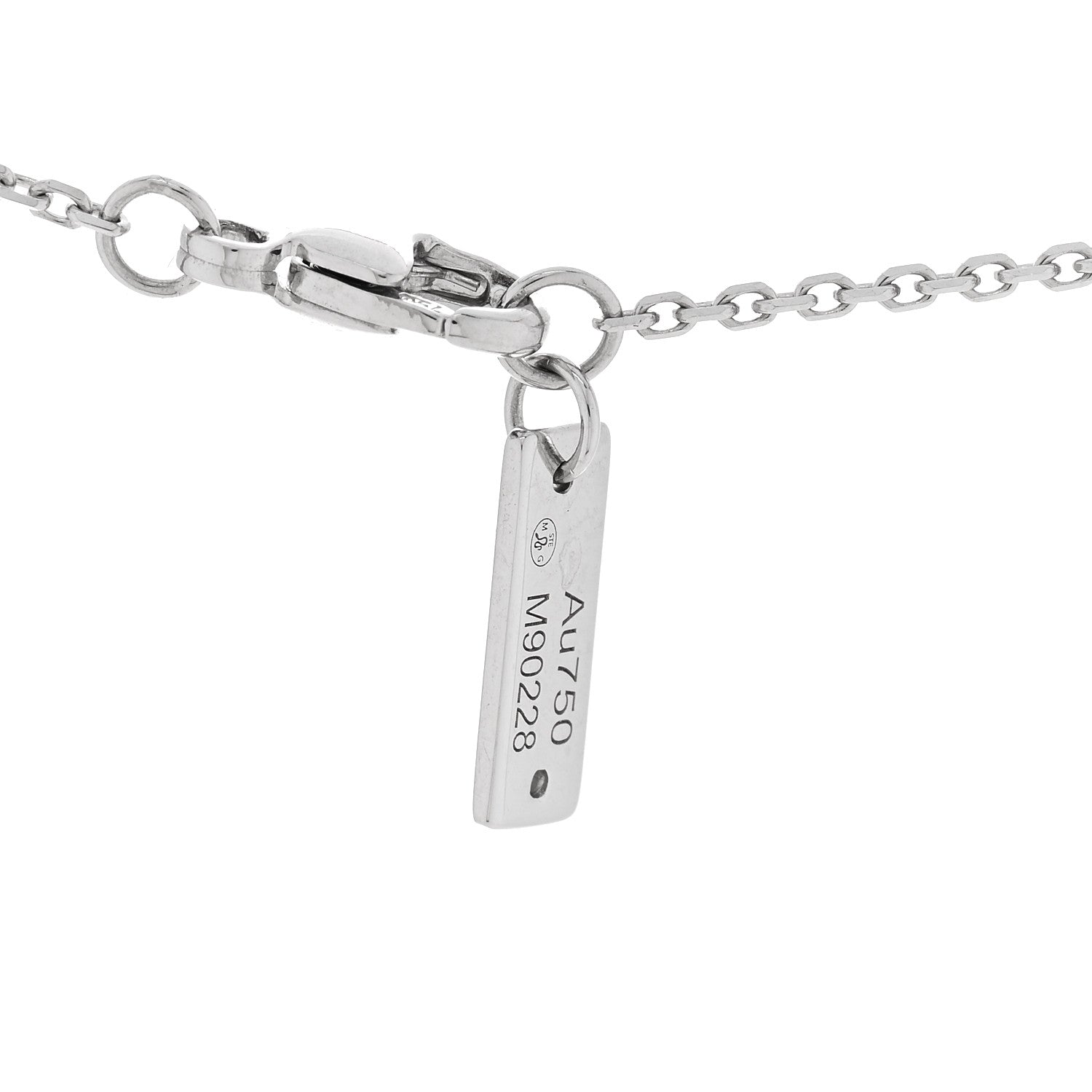 Messika 18K White Gold Diamond Baby Move Pave Necklace 5 of 6