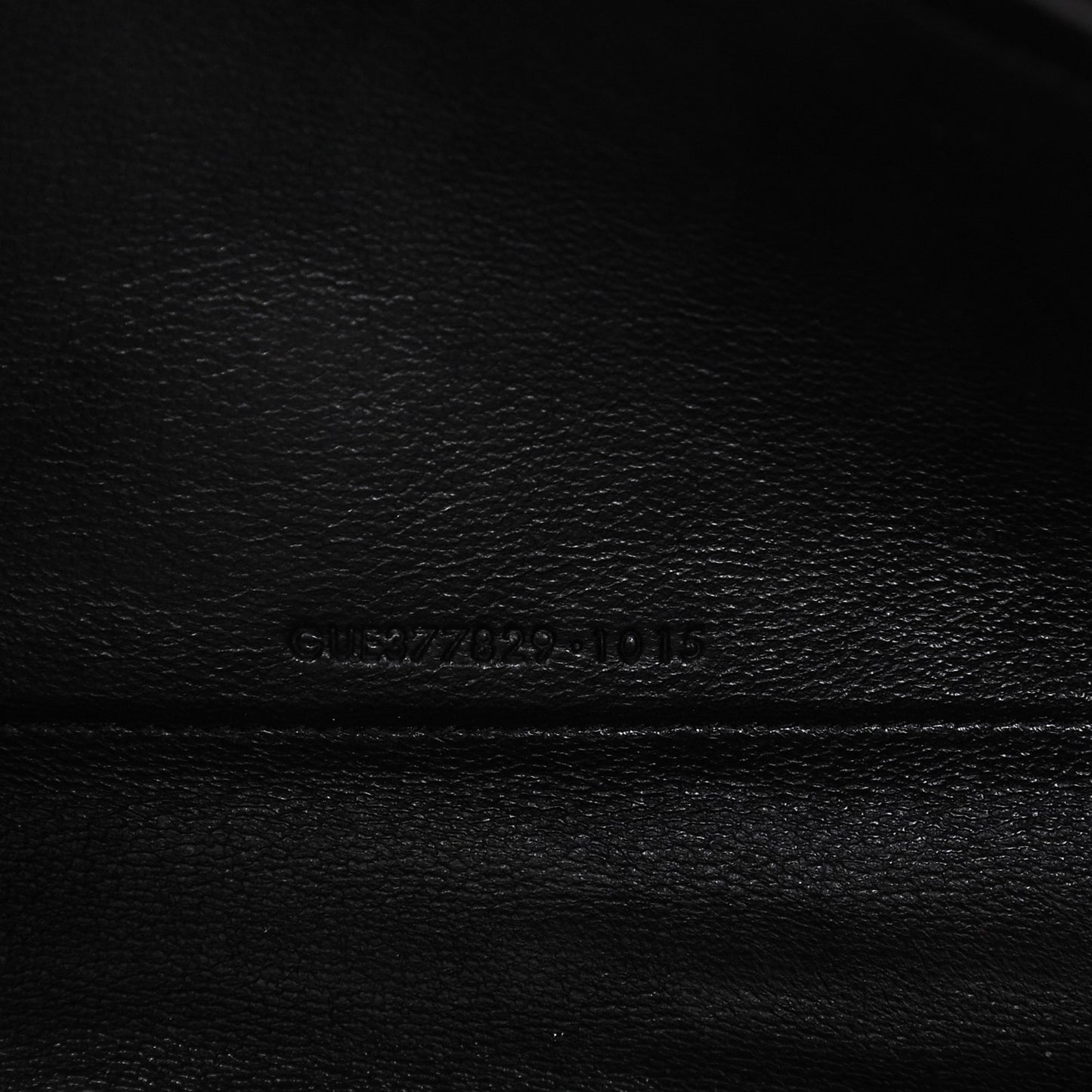 Calfskin Crocodile Embossed Monogram Chain Wallet Nero Black