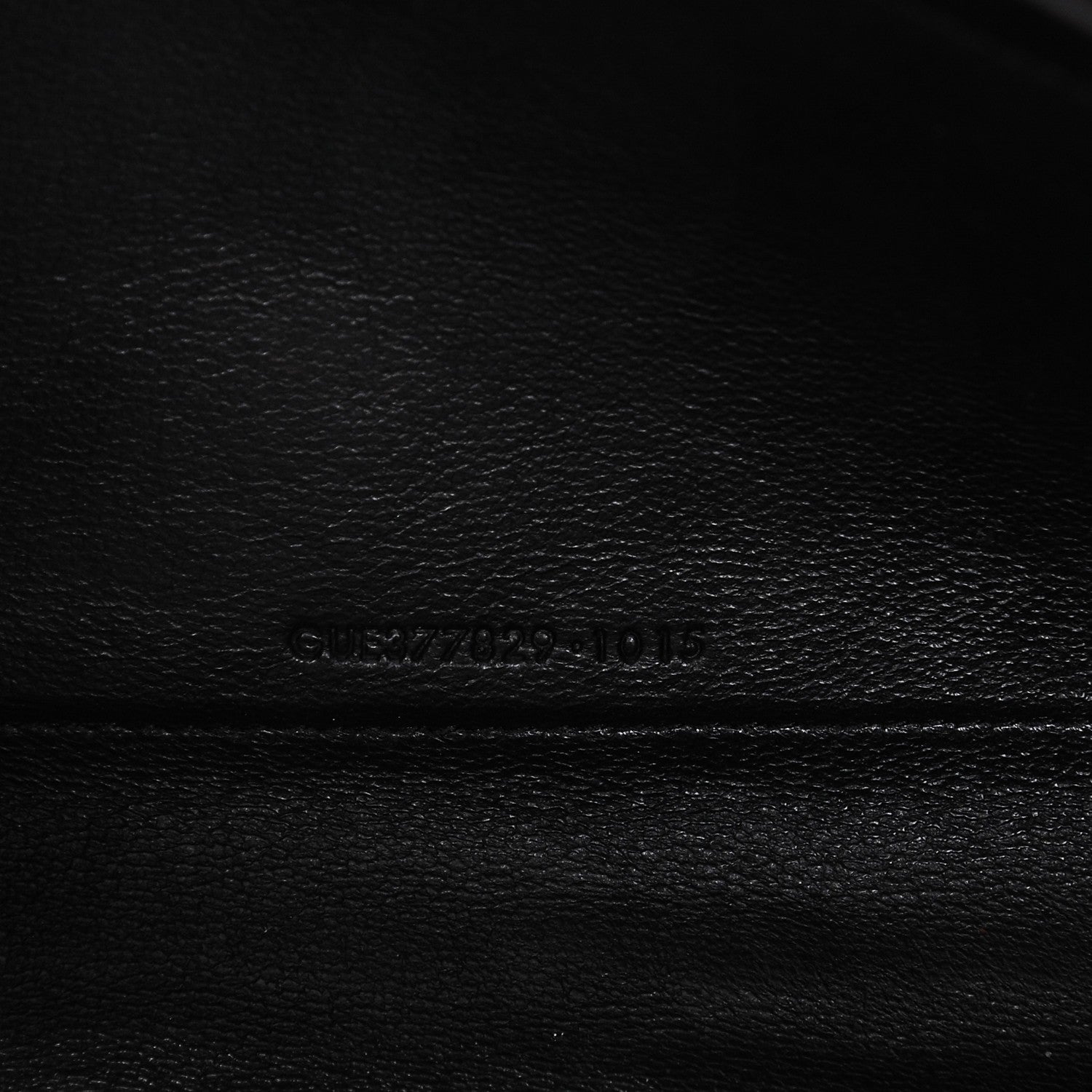 Saint Laurent Calfskin Crocodile Embossed Monogram Chain Wallet Nero Black 8 of 8