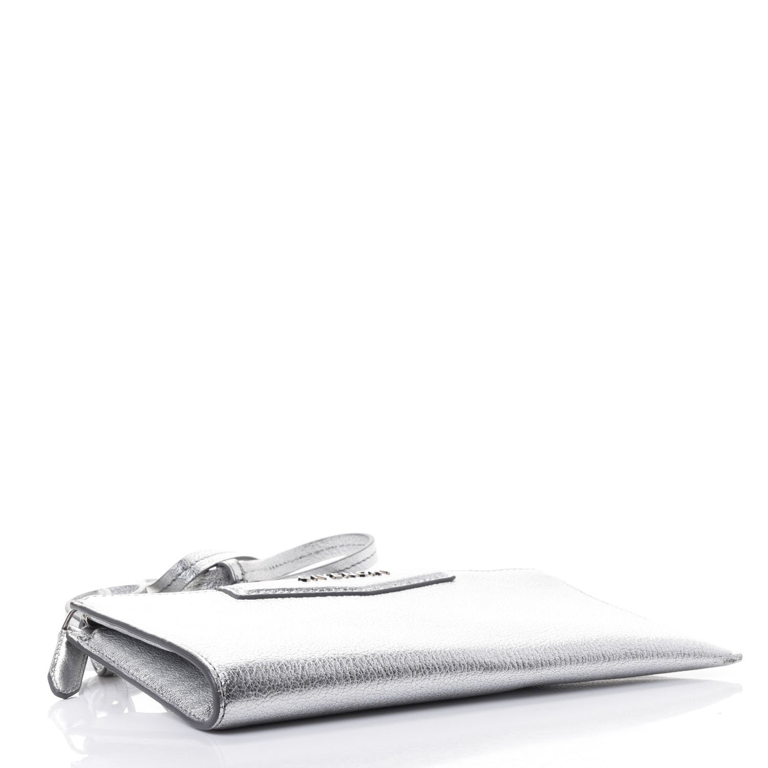 Givenchy Metallic Calfskin Iconic Pouch Crossbody Black Silver 3 of 4