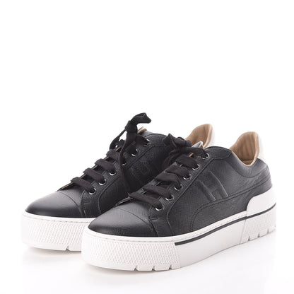 Hermes Epsom Womens Voltage Sneakers 39.5 Black 3 of 7