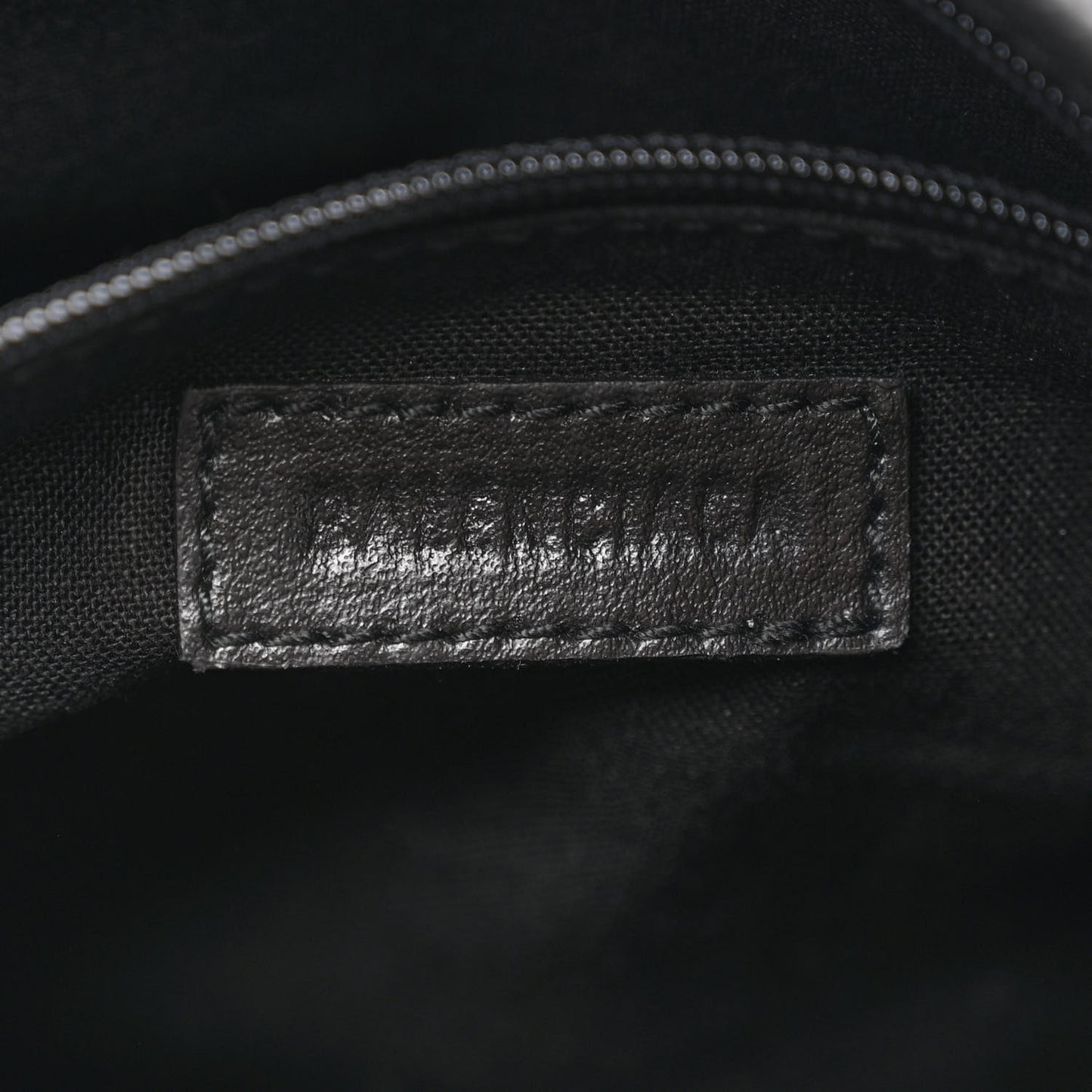 Grained Calfskin Explorer Crossbody Flat Pouch Black