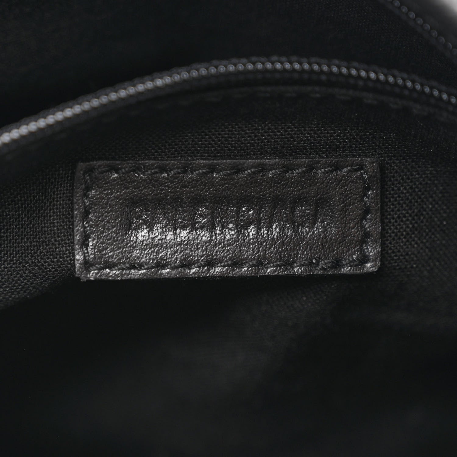 Balenciaga Grained Calfskin Explorer Crossbody Flat Pouch Black 6 of 10