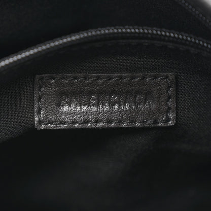 Balenciaga Grained Calfskin Explorer Crossbody Flat Pouch Black 6 of 10