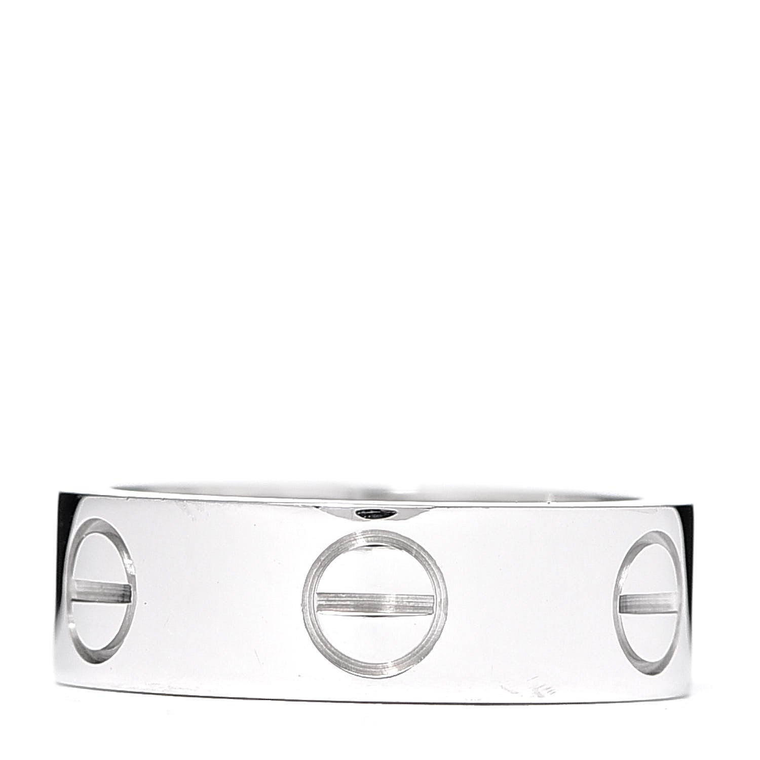 Cartier 18K White Gold 5.5mm LOVE Ring 47 4 3 of 5
