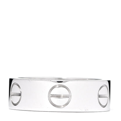 Cartier 18K White Gold 5.5mm LOVE Ring 47 4 3 of 5