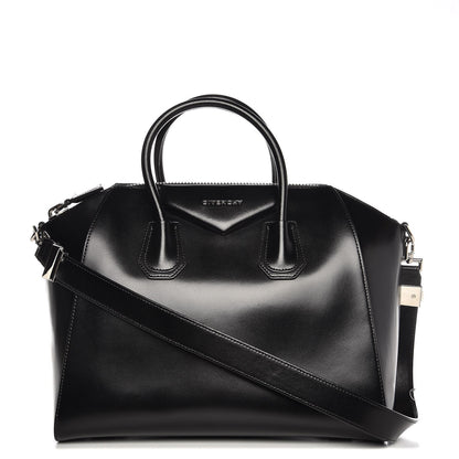 Givenchy Shiny Lord Calfskin Medium Antigona Black 1 of 9