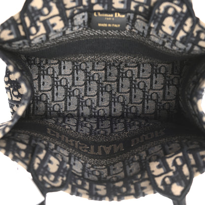 Christian Dior Oblique Small Book Tote Blue Multicolor 5 of 11