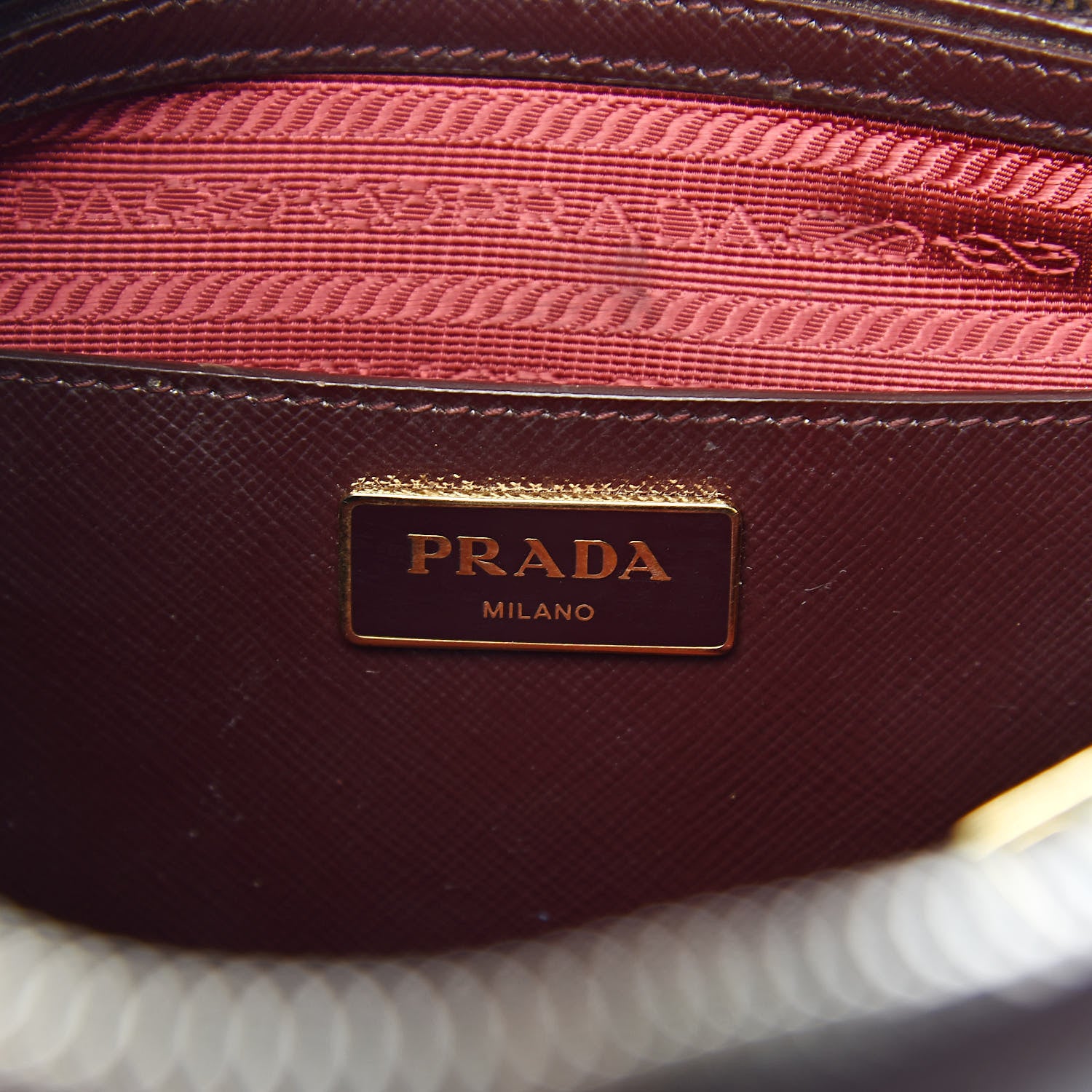 Prada Saffiano Vernice Medium Promenade Tote Granato 6 of 18