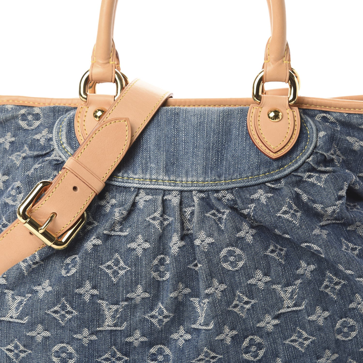Louis Vuitton Denim Neo Cabby MM Blue 8 of 8
