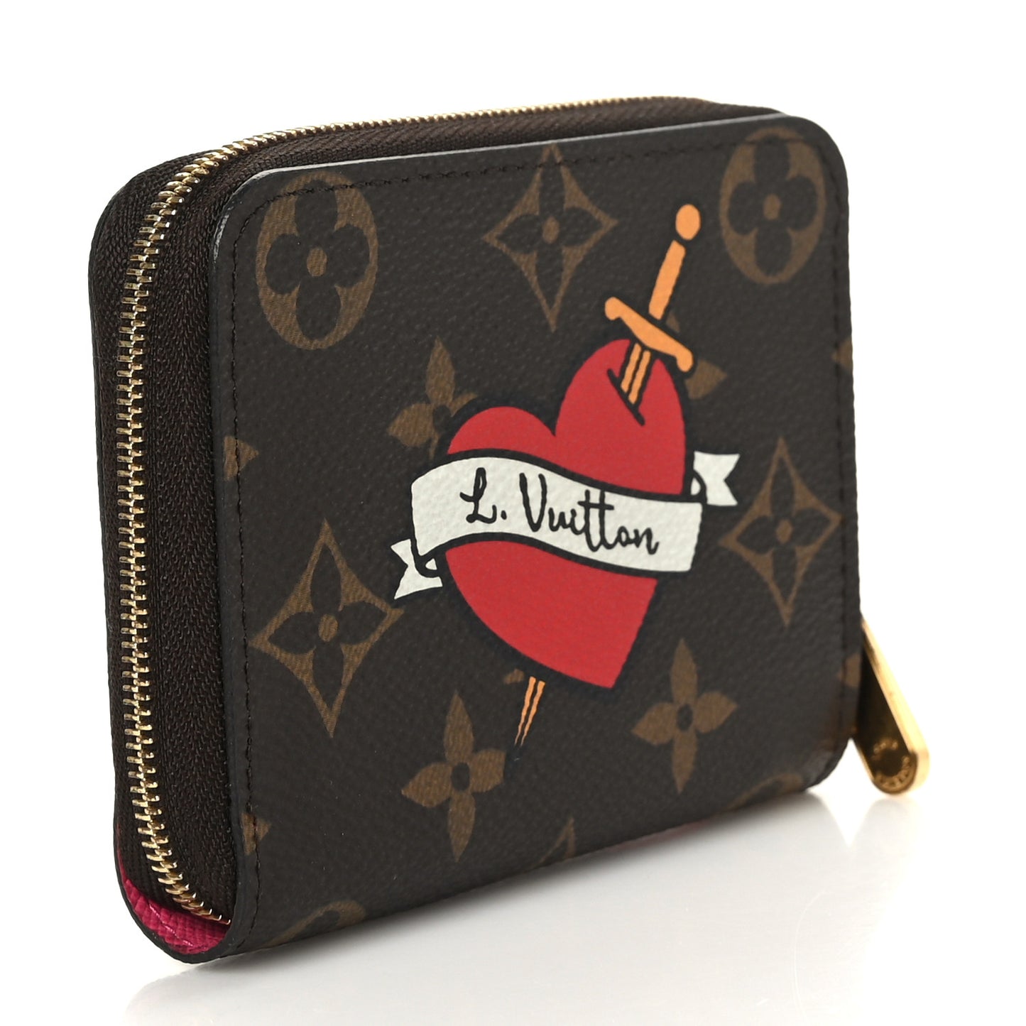 Monogram Travel Stickers Zippy Coin Purse