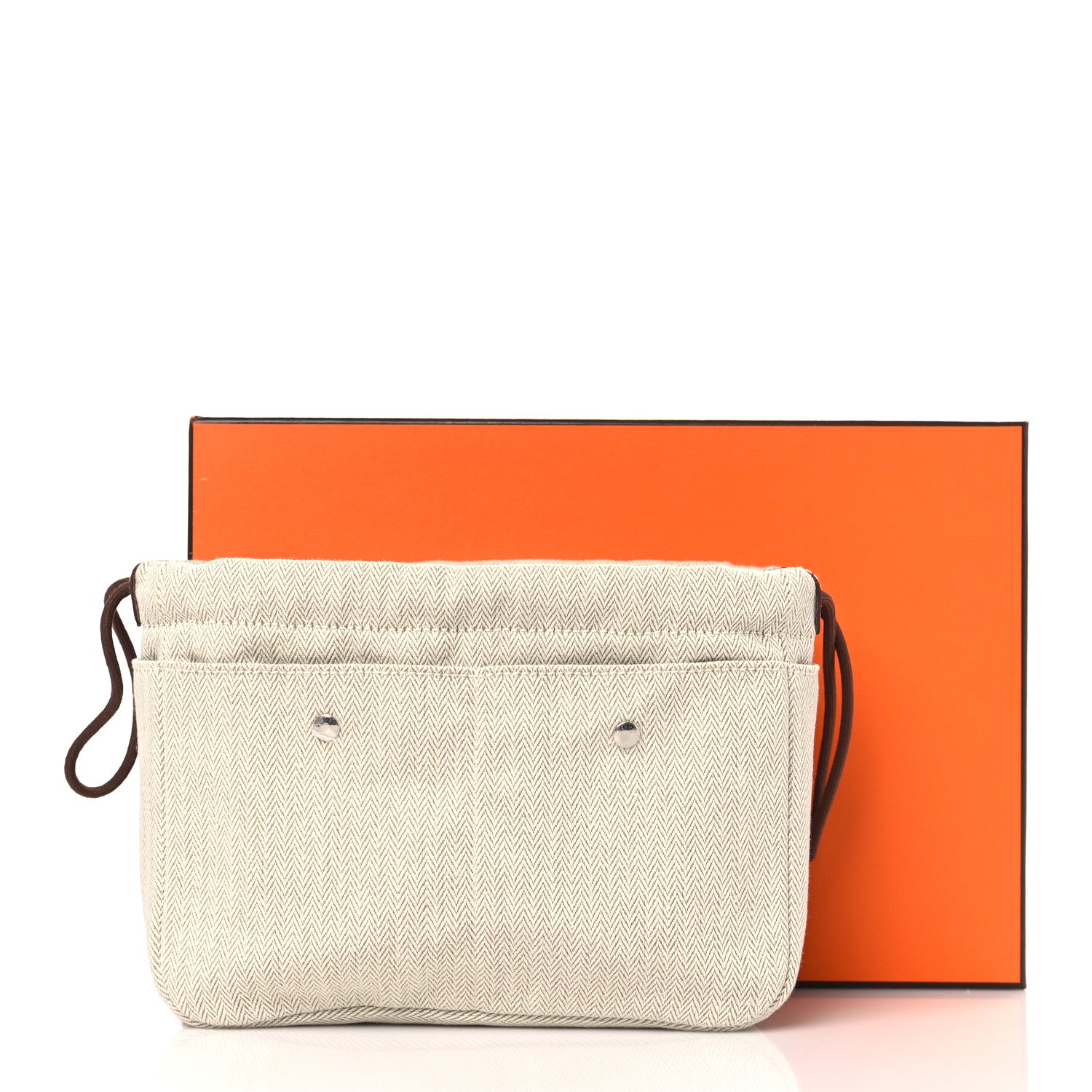 Hermes Canvas Barenia Fourbi 20 PM Pouch Naturel Fauve 11 of 11