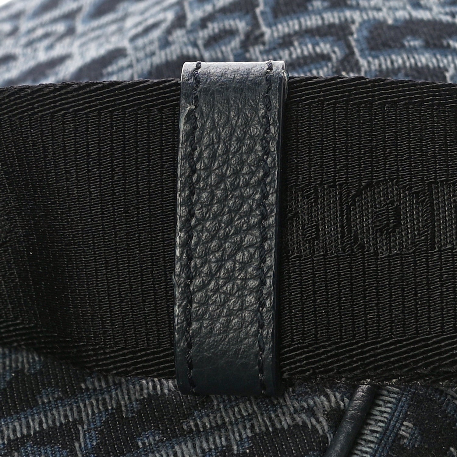 Christian Dior Oblique Mens Saddle Bag Black Blue 11 of 11