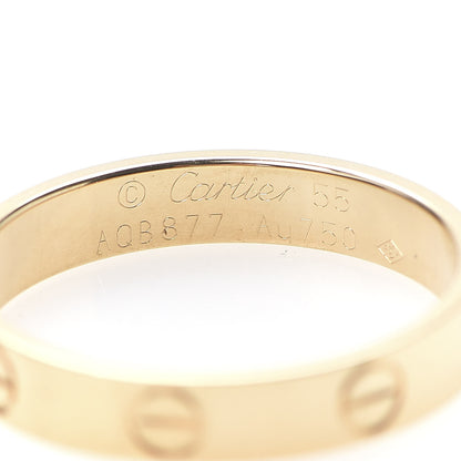 Cartier 18K Yellow Gold 3.5mm LOVE Wedding Band Ring 55 7.25 4 of 6