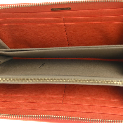 Fendi Vitello Elite Zip Around Wallet Arancio 4 of 6