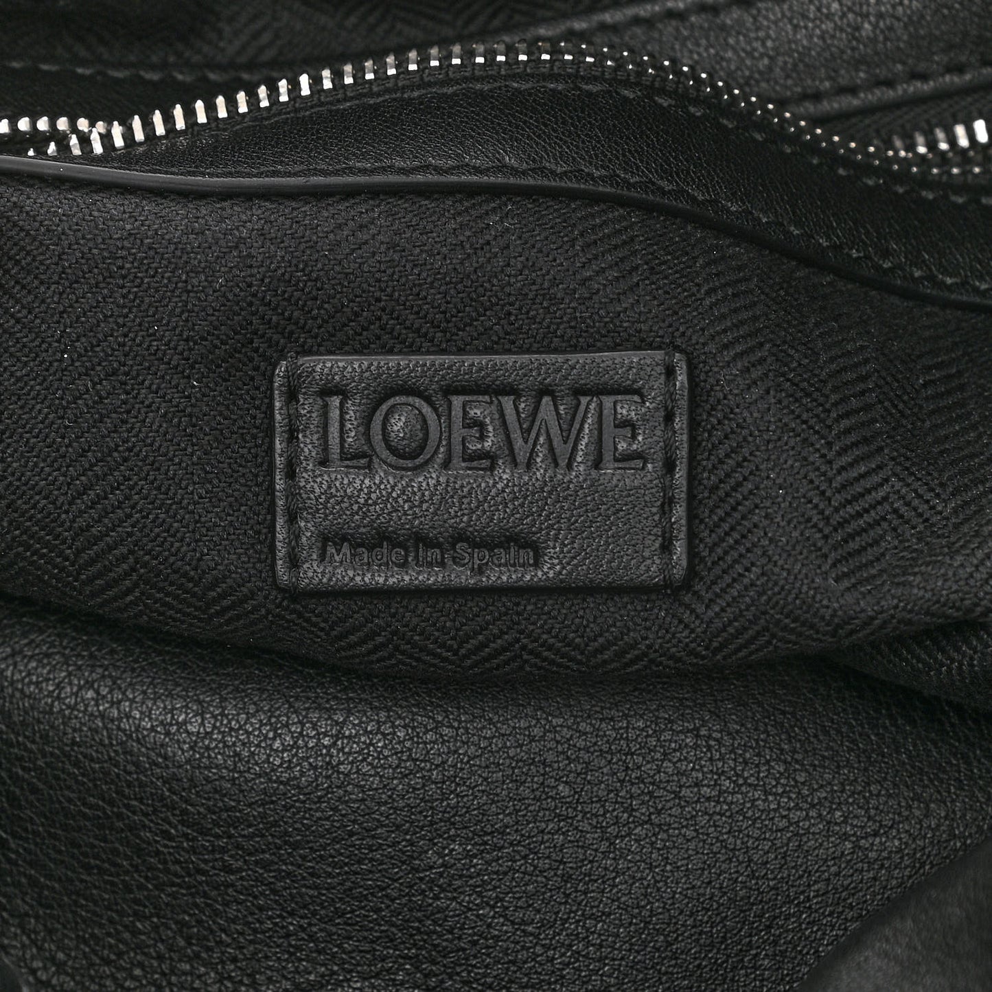 Calfskin Small Flamenco Knot Bag Black