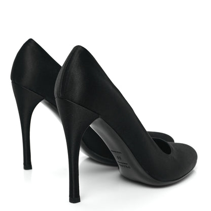Prada Satin Pumps 38 Black 4 of 7