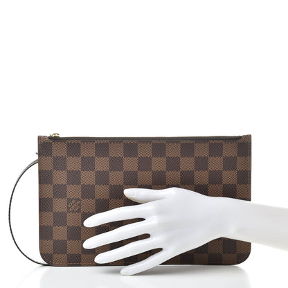 Louis Vuitton Damier Ebene Neverfull MM GM Pochette 2 of 9