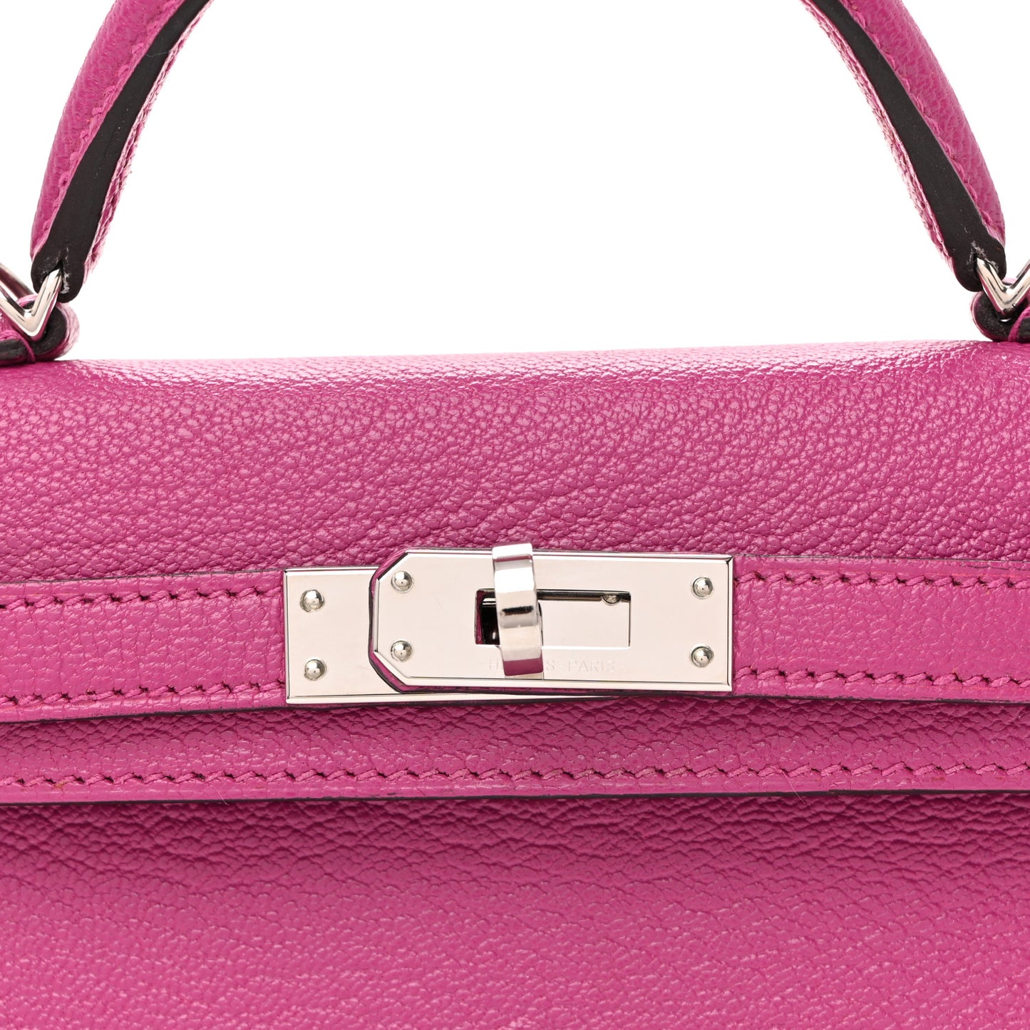Chevre Mysore Mini Kelly Sellier 20 Rose Pourpre