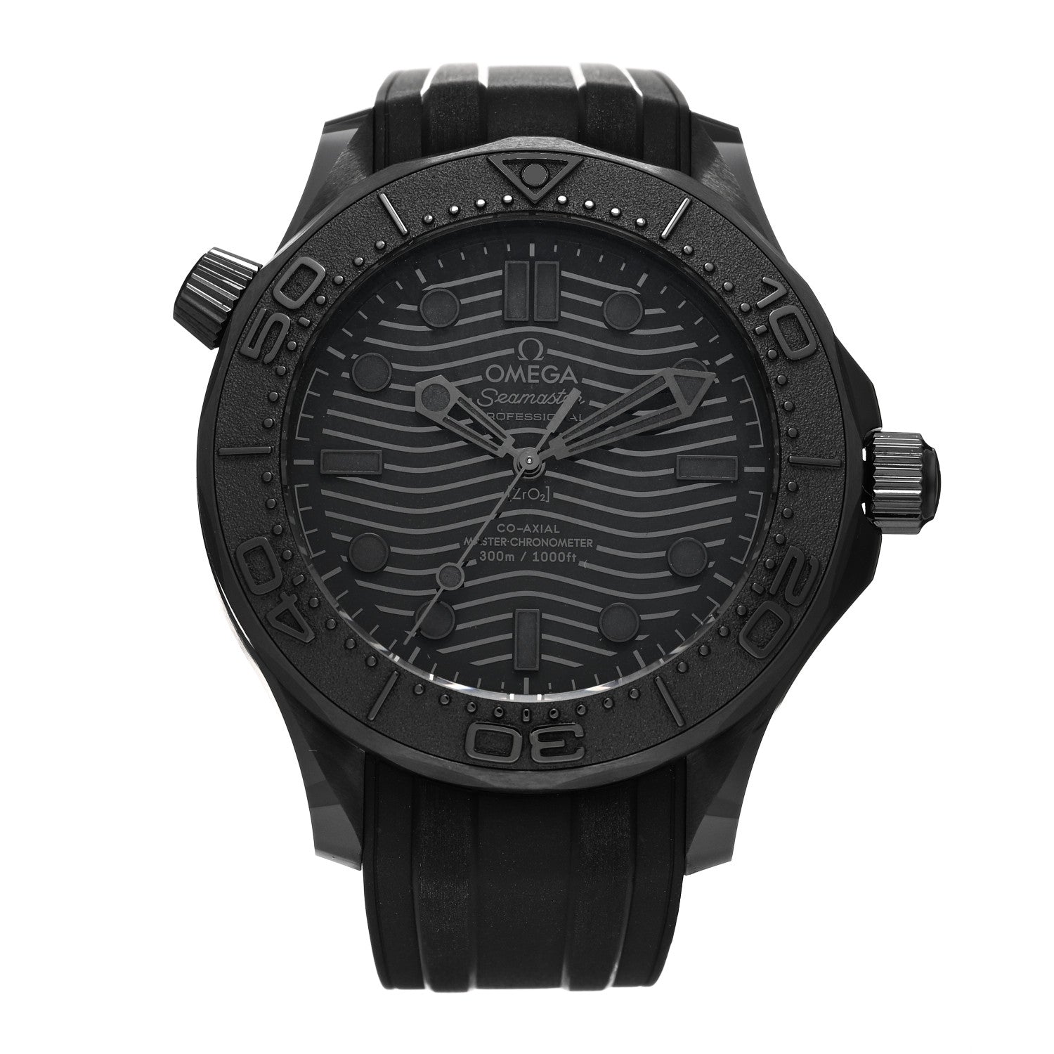 Omega Ceramic Rubber 43mm Seamaster Diver 300M Co-Axial Master Automatic Watch Black 210.92.44.20.01.003 1 of 5