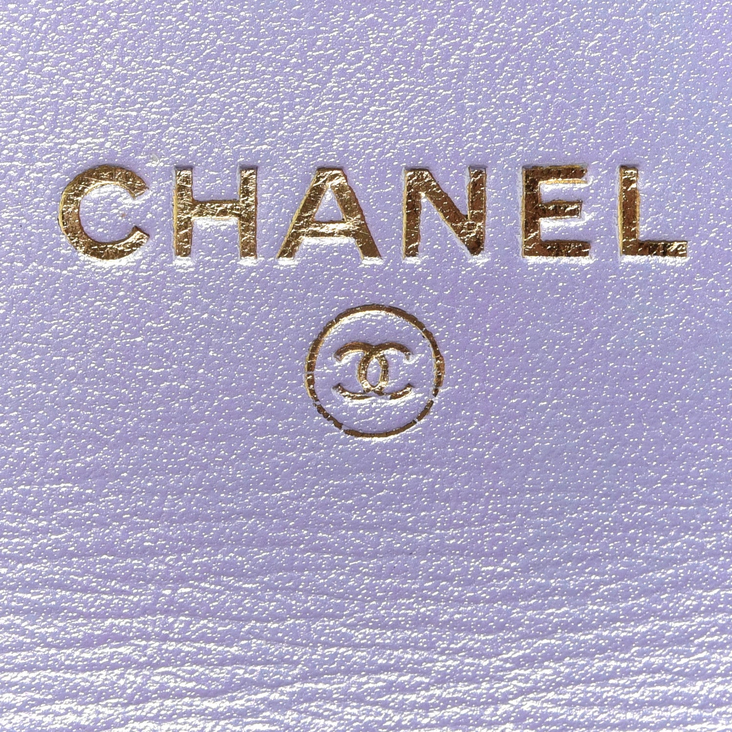 Chanel Iridescent Lambskin Quilted Chanel 19 Flap Card Holder Light Purple 6 of 9