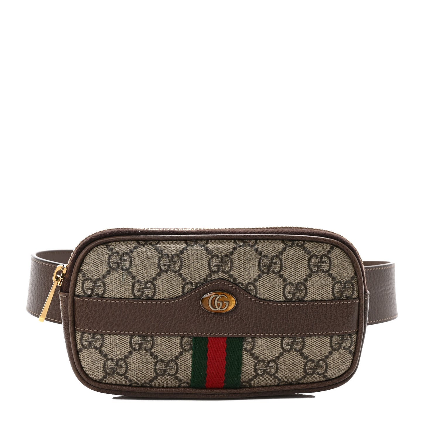 GG Supreme Monogram Ophidia Belted iPhone Case 75 30 Dark Brown