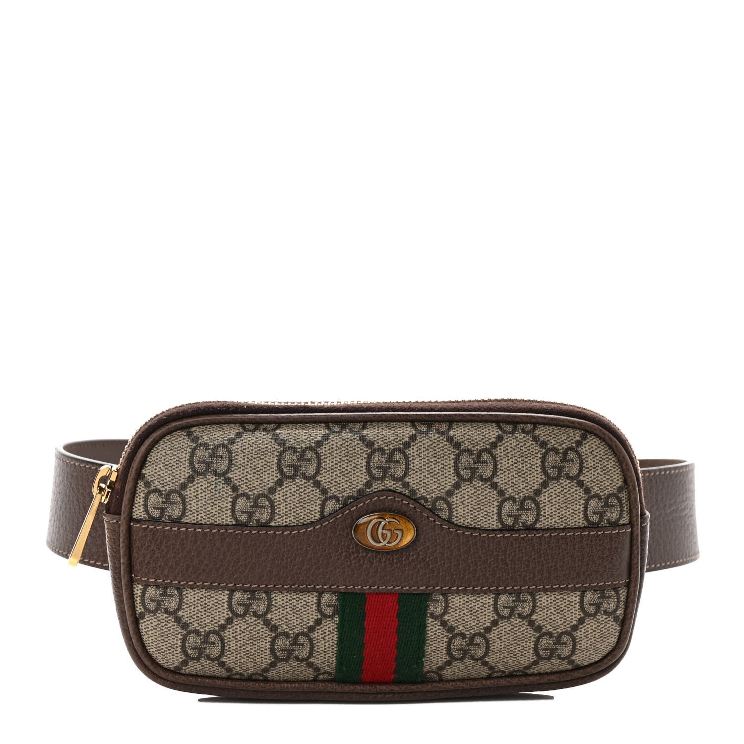 Gucci GG Supreme Monogram Ophidia Belted iPhone Case 75 30 Dark Brown 1 of 9