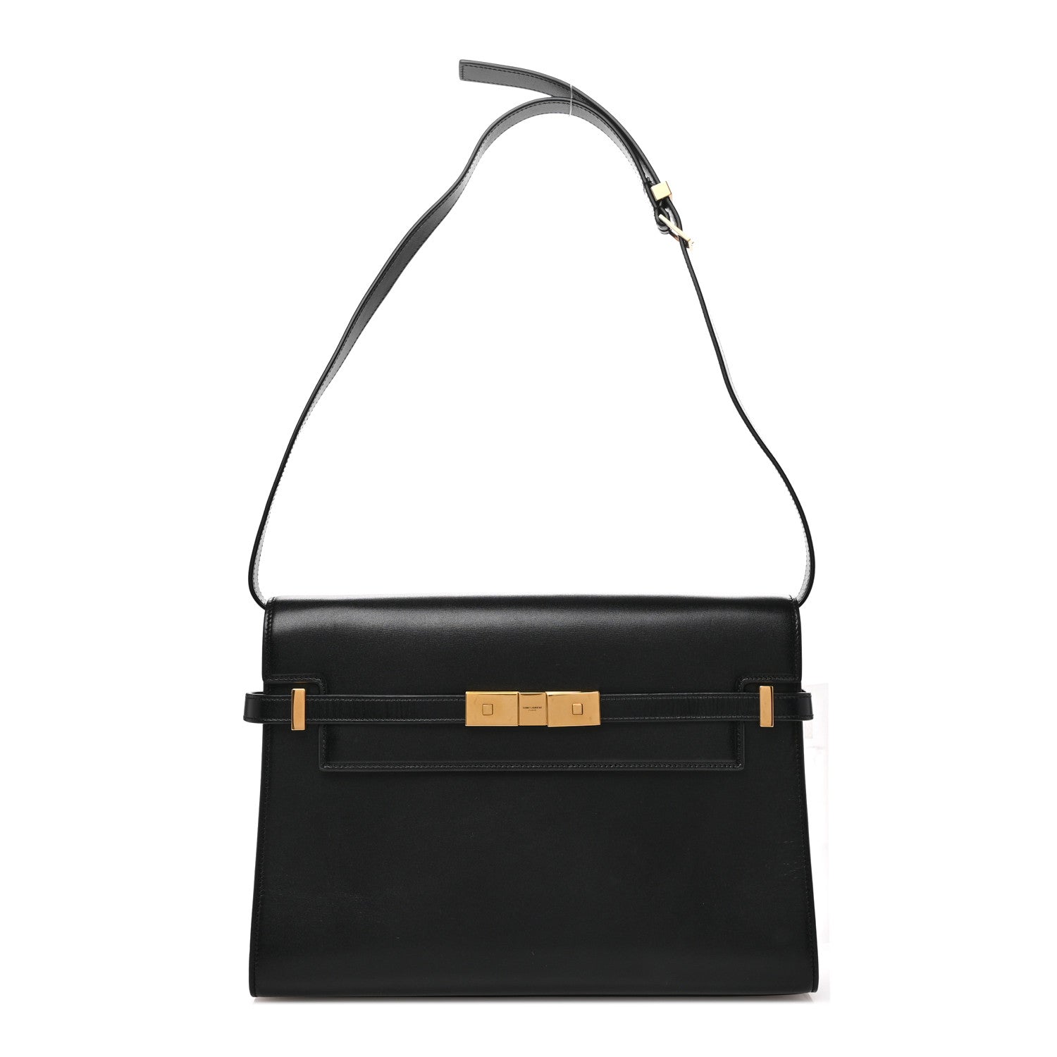 Saint Laurent Smooth Calfskin Manhattan Shoulder Bag Black 1 of 10